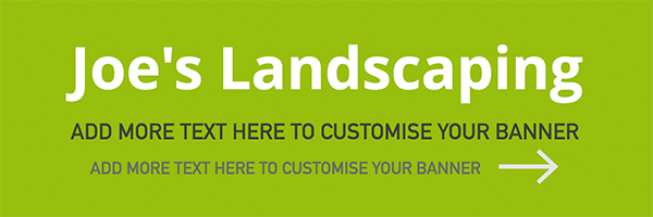 personalised landscaping banner template