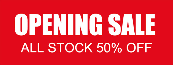 opening sale banner template