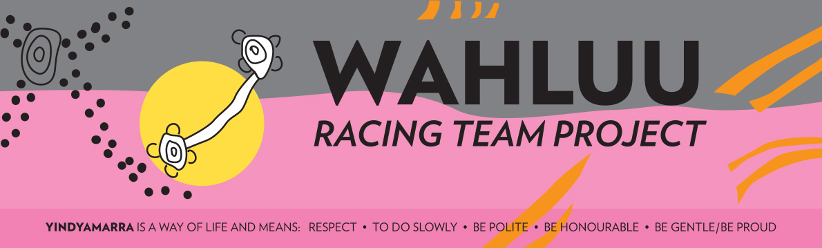 Wahluu Racing Team vinyl banner