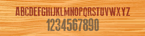 personalised woodgrain banner template